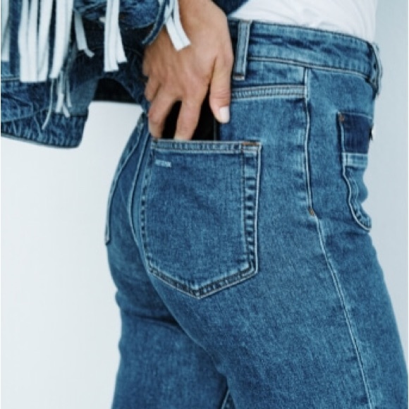 Maje first stone denim eco wash capsule high waist straight jean - Picture 1 of 12